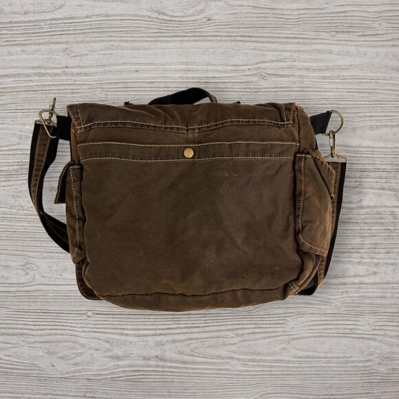 Bon Jovi The Circle Tour VIP Messenger Bag Brown Canvas Shoulder - Picture 2 of 7